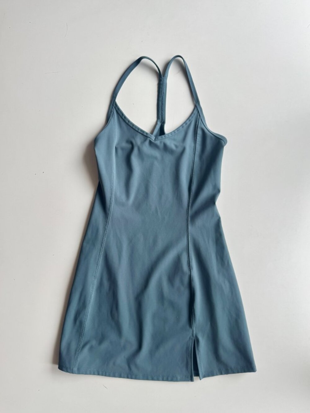 Aritzia TNA TnAction Slick Court Teal Blue Racerback Mini Tennis Dress, Size 2XS - Picture 5 of 16